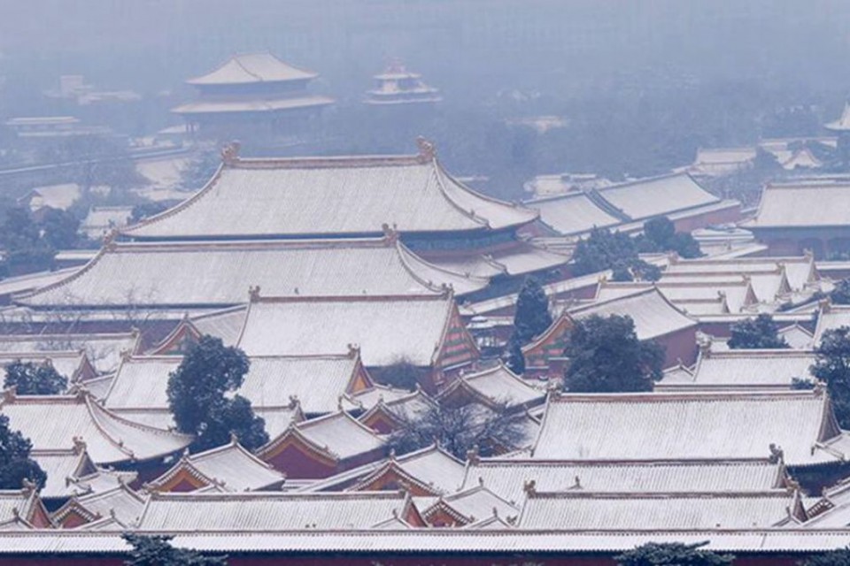 雪中景山公園、故宮——李月攝影